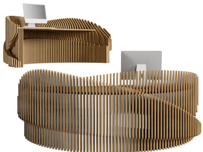 后现代前台接待台