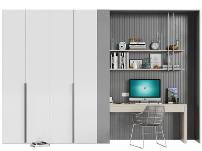 现代书桌椅组合