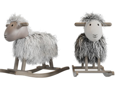 现代儿童小羊木马玩具玩偶