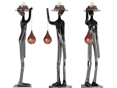 现代雕塑台灯