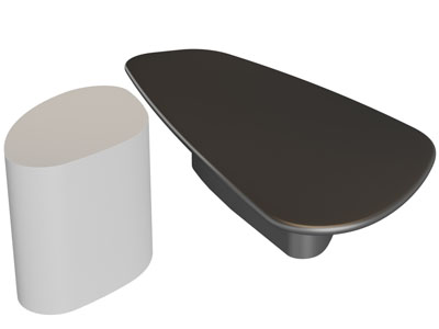 现代异形茶几3d模型 现代异形茶几