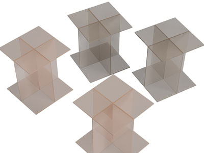 现代方形茶几3d模型 现代方形茶几