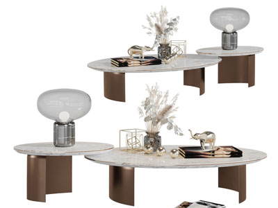 现代轻奢茶几3d模型 现代轻奢茶几