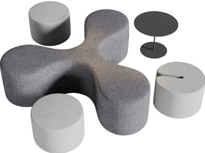 现代休闲沙发凳