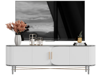 现代电视柜、电视机