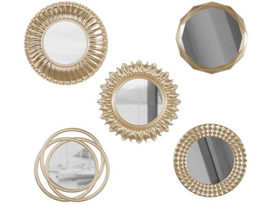 欧式雕花装饰镜子挂件