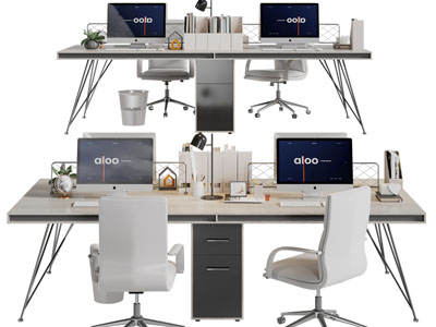 现代办公桌椅组合