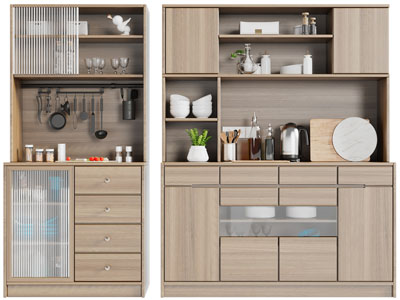 北欧实木餐边柜、橱柜