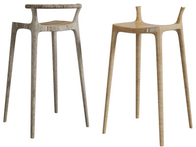 北欧实木吧椅吧凳