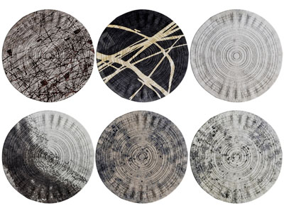 侘寂风圆形地毯3d模型 侘寂风圆形地毯