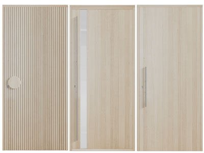 现代实木平开门