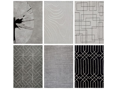 现代长方形地毯3d模型 现代长方形地毯