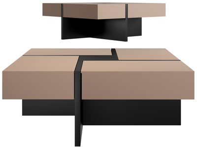 现代方形茶几3d模型 现代方形茶几