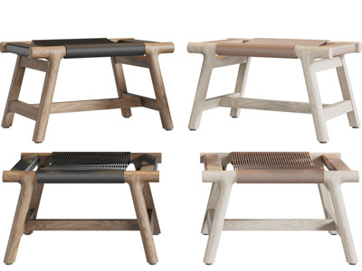 侘寂风实木凳子