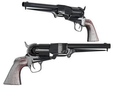 现代手枪3d模型 现代手枪