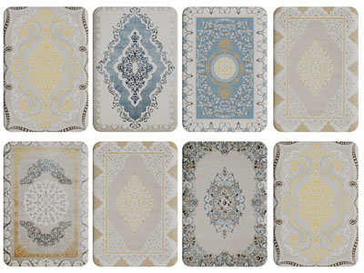 欧式长方形地毯3d模型 欧式长方形地毯