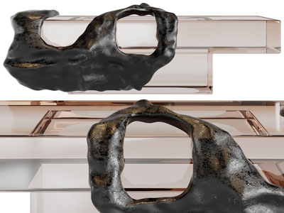 后现代茶几3d模型 后现代茶几