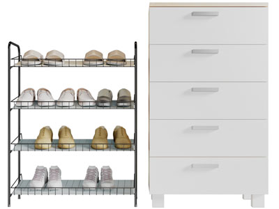 现代斗柜、鞋架