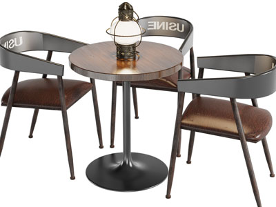 工业风餐桌椅组合