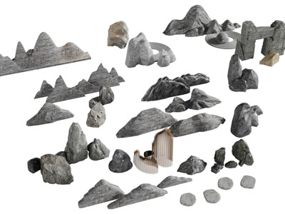 新中式假山石头