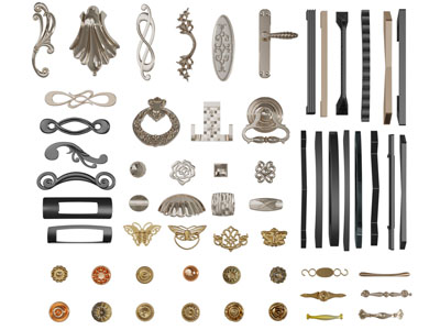 欧式雕花拉手3d模型 欧式雕花拉手