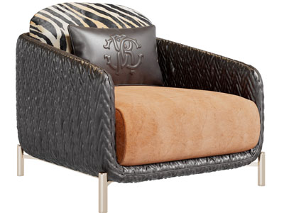 现代轻奢单人沙发