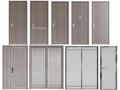 新中式平开门、推拉门