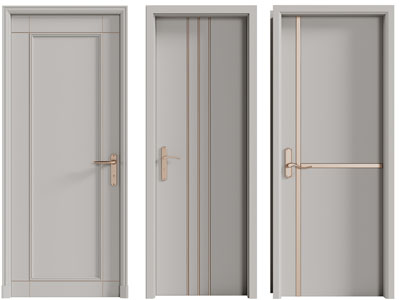 现代轻奢平开门