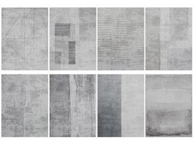 现代长方形地毯3d模型 现代长方形地毯