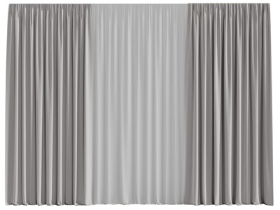 现代窗帘窗纱3d模型 现代窗帘窗纱