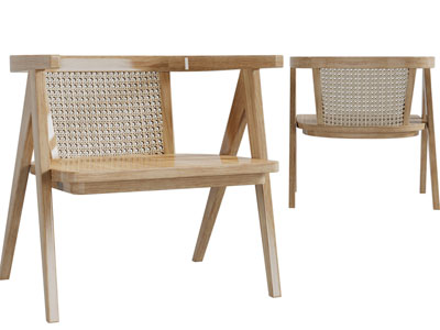 北欧实木休闲椅子