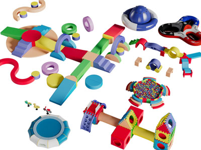 现代儿童积木玩具