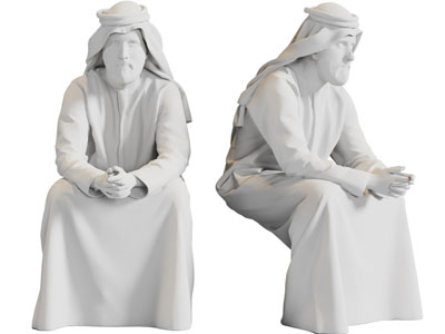 中东阿拉伯人物雕塑雕刻