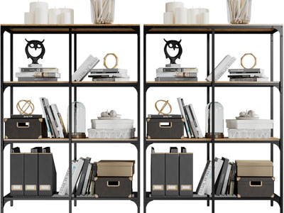 现代置物收纳装饰架