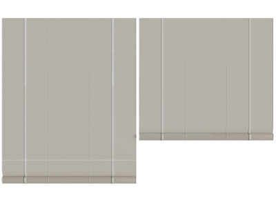 新中式布艺拉帘窗帘3d模型 新中式布艺拉帘窗帘