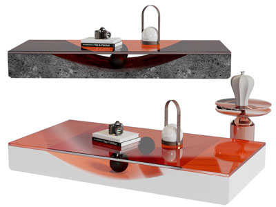 现代长方形茶几