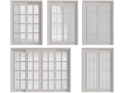 简欧玻璃推拉门