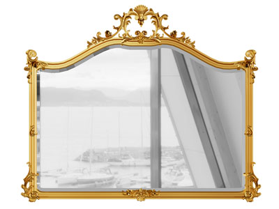 欧式边框的装饰镜子挂件