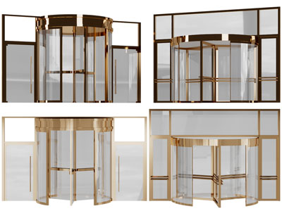 现代酒店旋转门