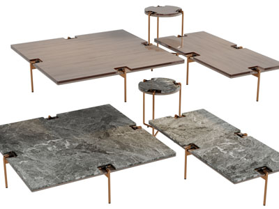 后现代长方形茶几