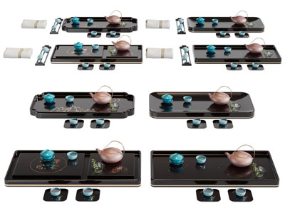 新中式茶盘、茶具杯子