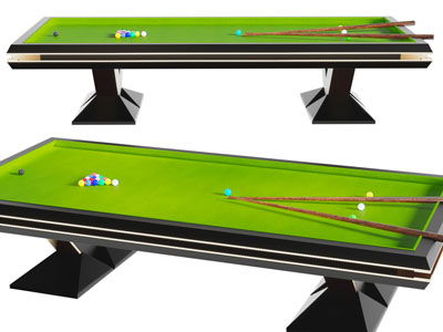 现代台球桌3d模型 现代台球桌