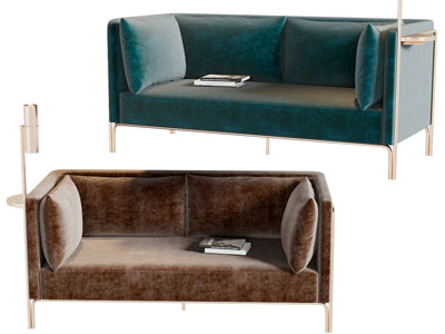 现代轻奢多人沙发3d模型 现代轻奢多人沙发