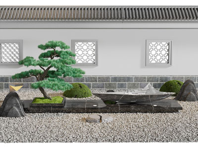 中式庭院景观园艺小品