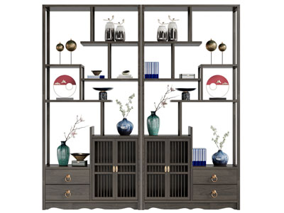 新中式实木装饰柜