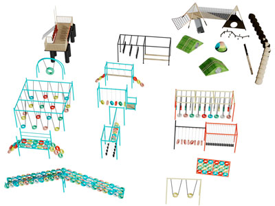 现代游乐设备3d模型 现代游乐设备