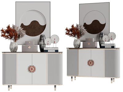 新中式玄关柜、边柜