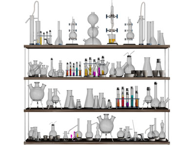 现代化学实验设备器材3d模型 现代化学实验设备器材