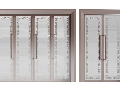 新中式四扇、双扇平开门