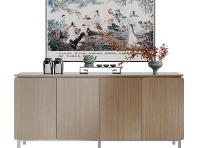 新中式玄关柜、边柜